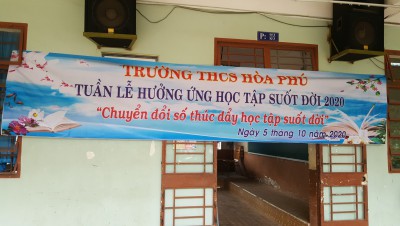 HOẠT ĐỘNG TRONG  TUẦN LỄ HƯỞNG ỨNG HỌC TẬP SUỐT ĐỜI NĂM 2020