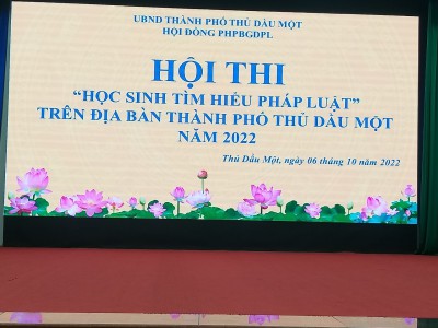 HỘI THI "HỌC SINH TÌM HIỂU PHÁP LUẬT" NĂM 2022