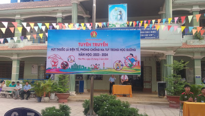 Tuyên truyền phòng chống hút thuốc lá điện tử, ma túy trong học đường năm học 2023 -2024