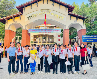 Học sinh khối 9 tham gia kỳ thi cấp thành phố năm hoc 2025-2026