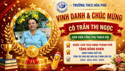 Vinh danh giáo viên được Chủ tịch UBND thành phố tặng bằng khen năm 2026
